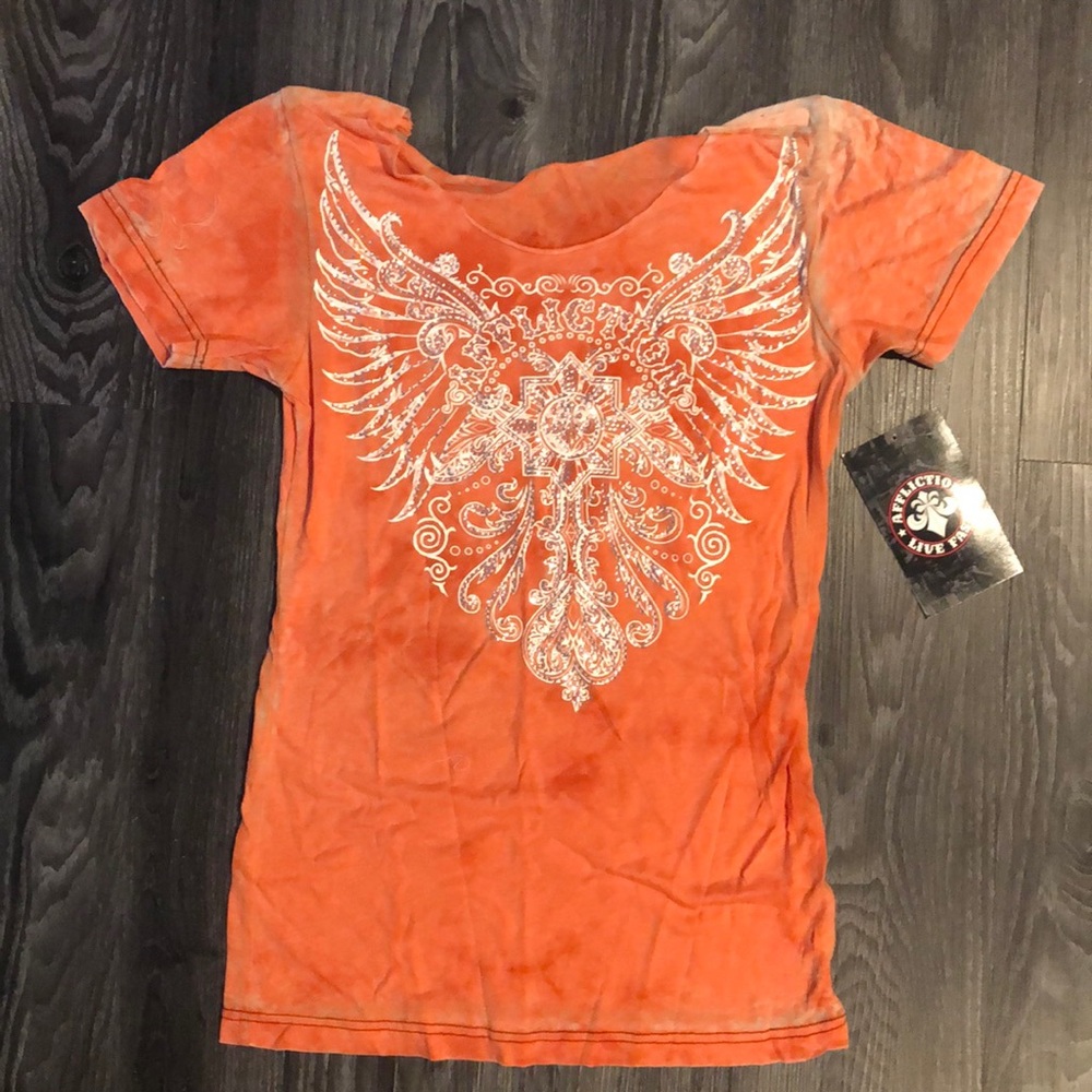 Affliction burn out T-shirt.